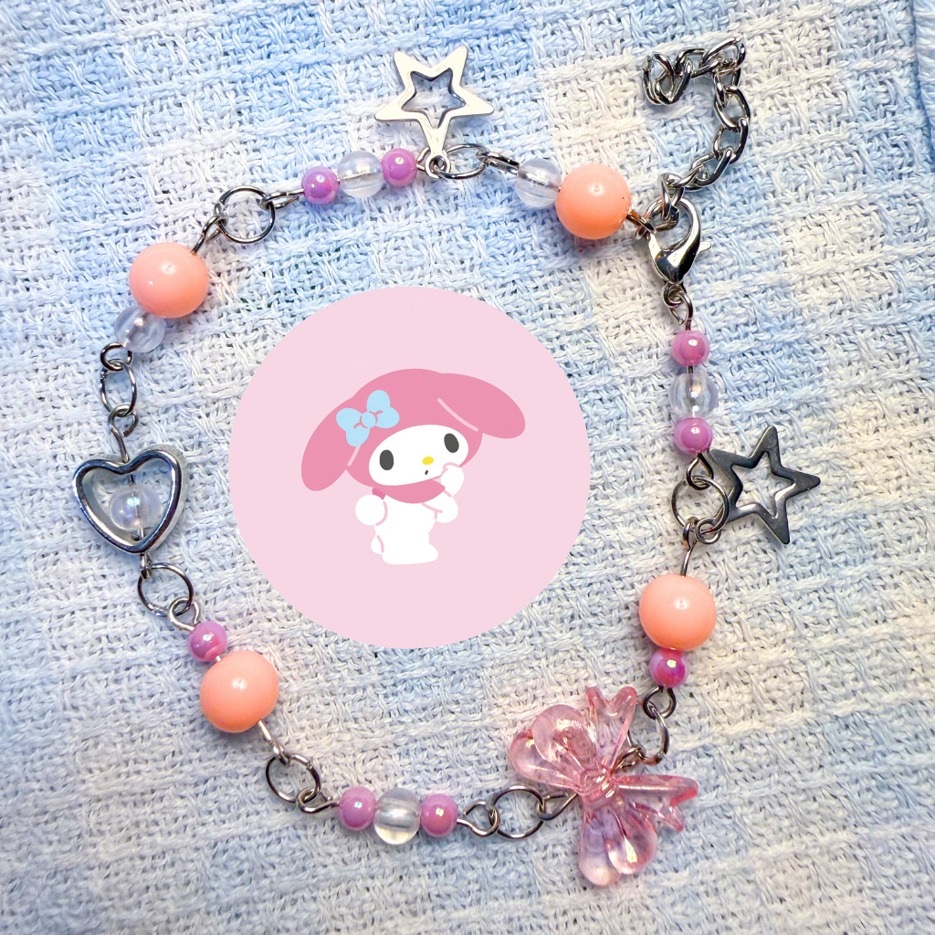 Pulseira Kuromi & My Melody
